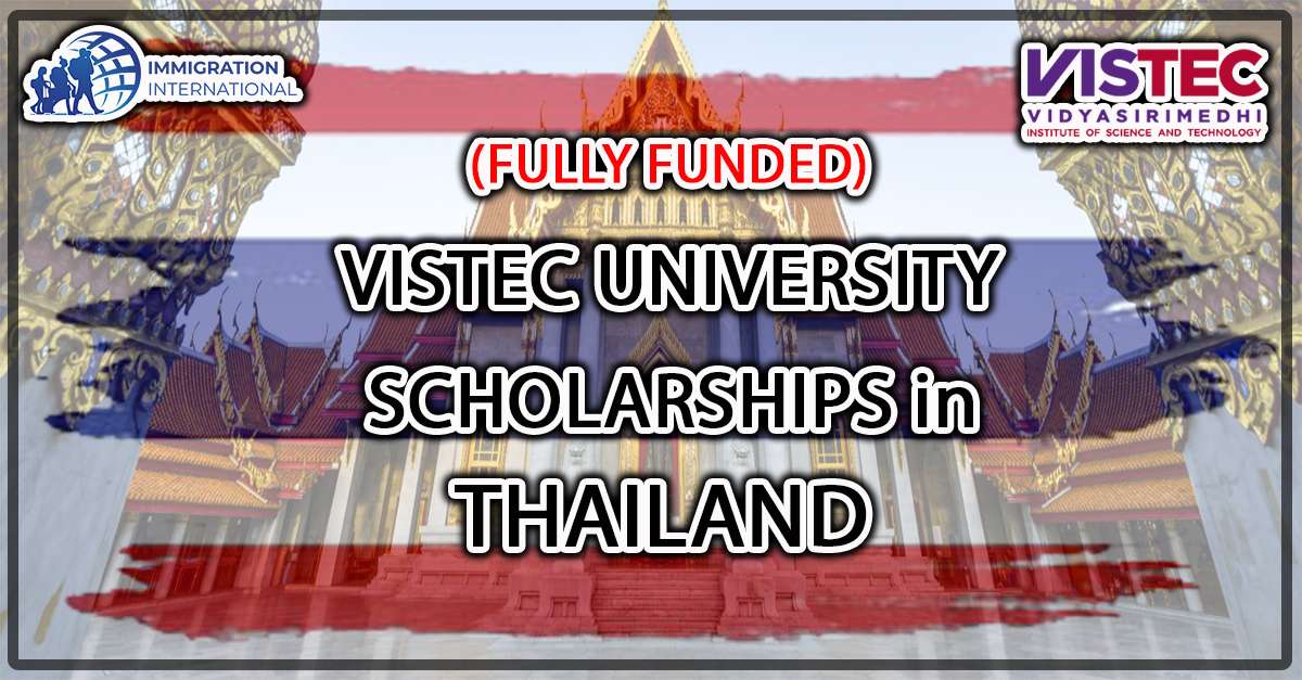 VISTEC University Scholarships in Thailand 2023